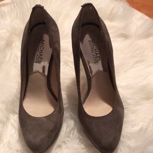 Michael Kors gray platform heel